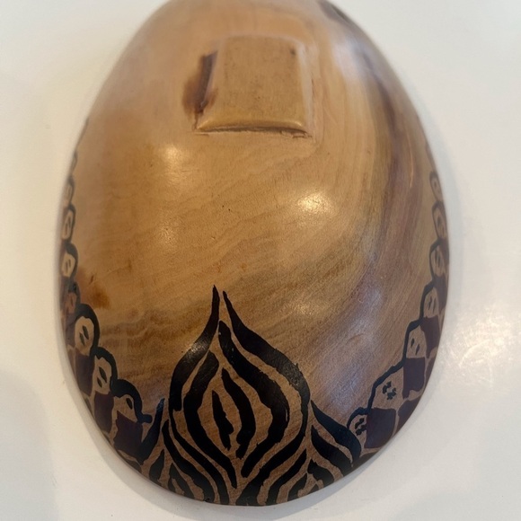 Small African Handmade Wooden Bowl - Picture 6 of 12
